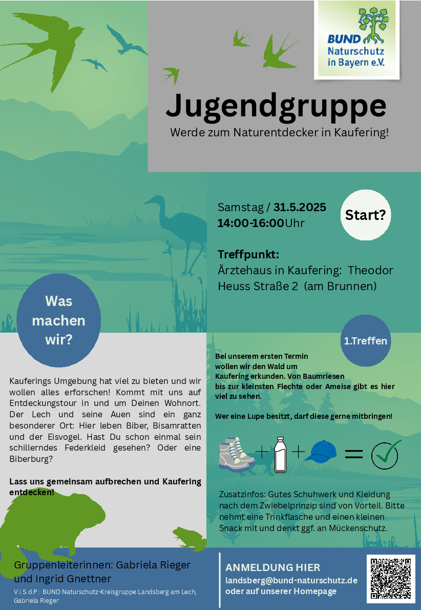 Plakat Jugendgruppe Kaufering