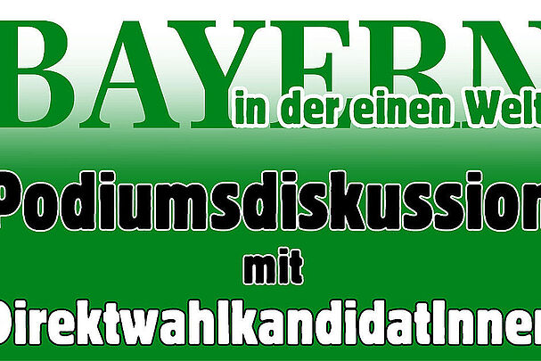 Grafik klein Podiumsdiskussion zur Landtagswahl 2023
